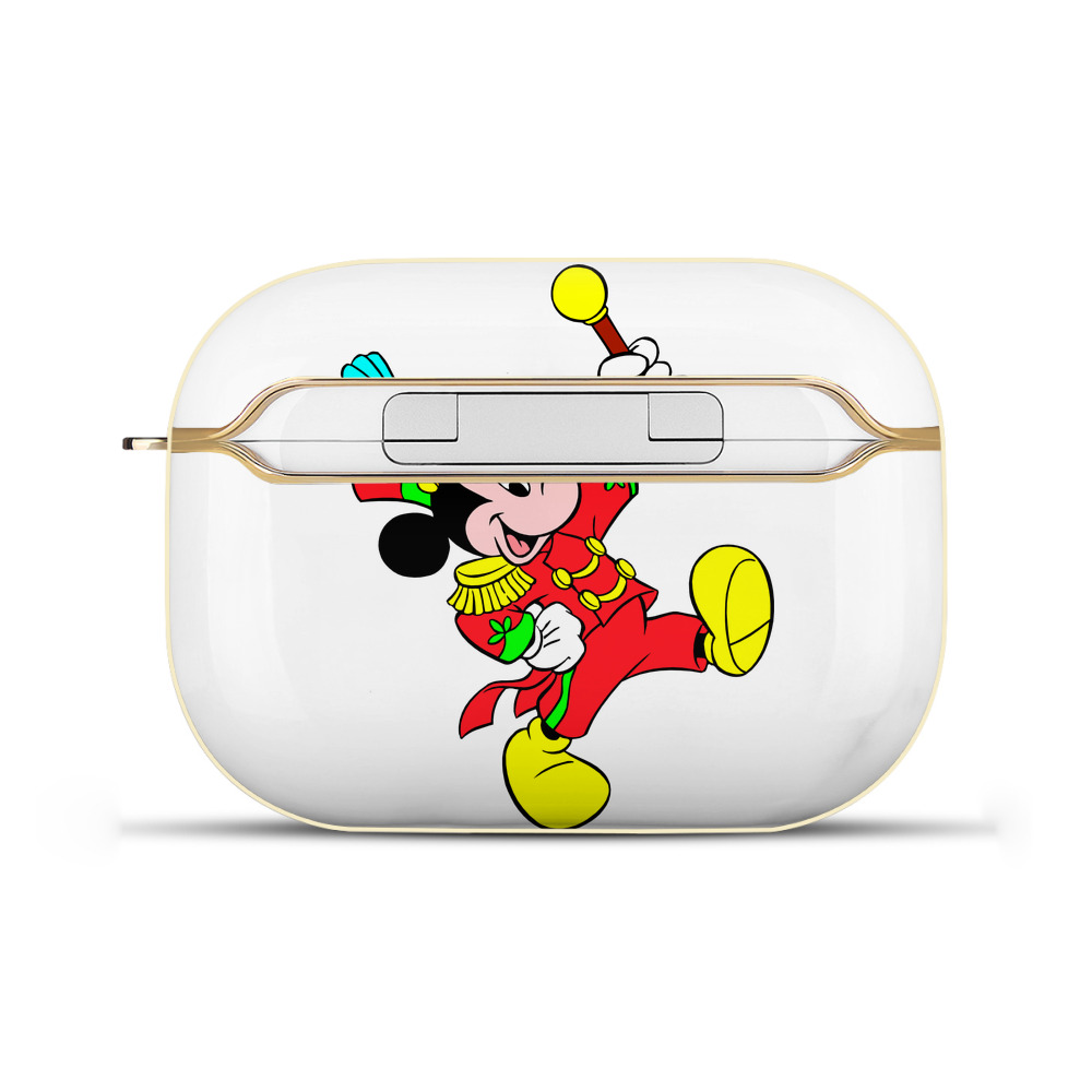 （画像用） ミッキーマウス Mickey Mouse 【AirPods Pro用】ハードシェル保護ケース｜耐衝撃・防指紋・カラビナ付き商品仕様