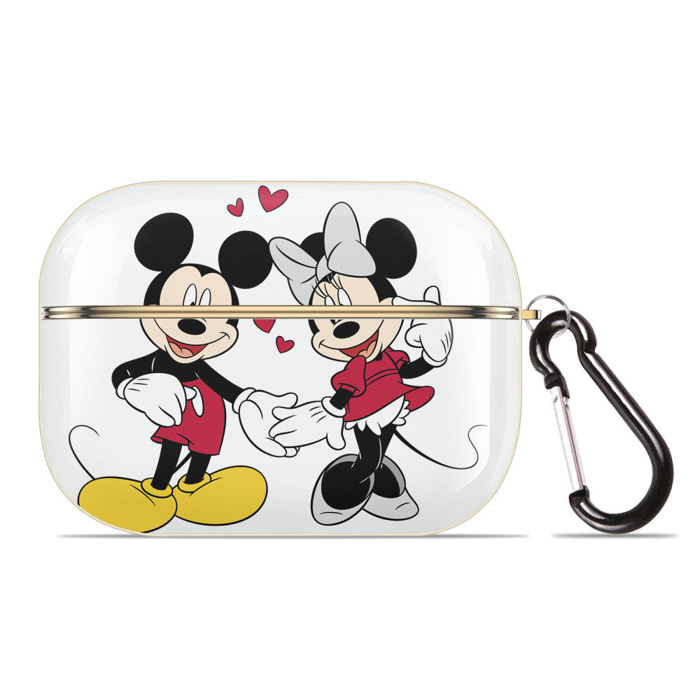 （画像用） ミッキーマウス Mickey Mouse 【AirPods Pro用】ハードシェル保護ケース｜耐衝撃・防指紋・カラビナ付き商品仕様