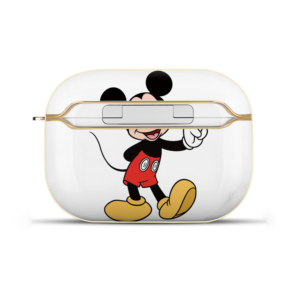 （画像用） ミッキーマウス Mickey Mouse 【AirPods Pro用】ハードシェル保護ケース｜耐衝撃・防指紋・カラビナ付き商品仕様