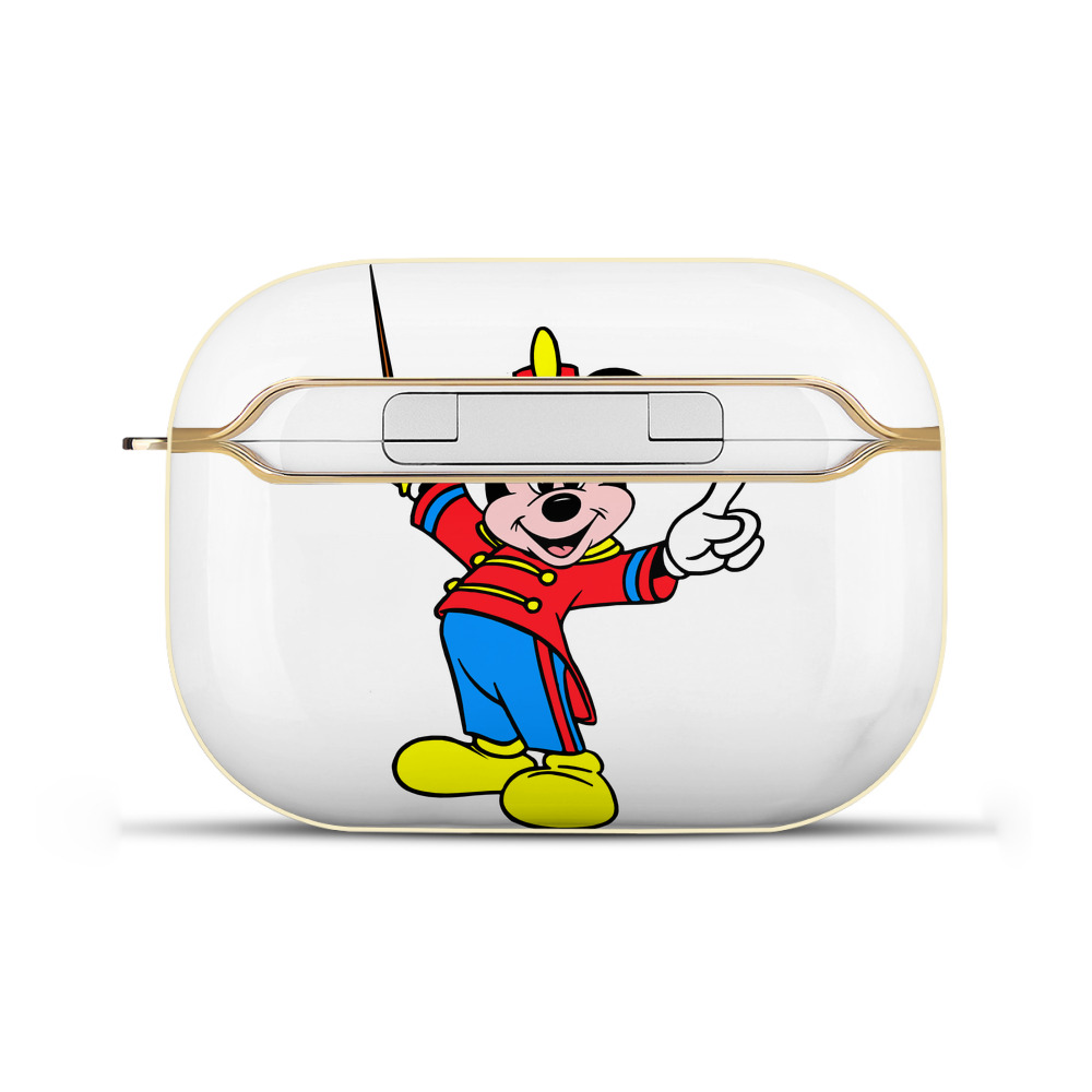 （画像用） ミッキーマウス Mickey Mouse 【AirPods Pro用】ハードシェル保護ケース｜耐衝撃・防指紋・カラビナ付き商品仕様