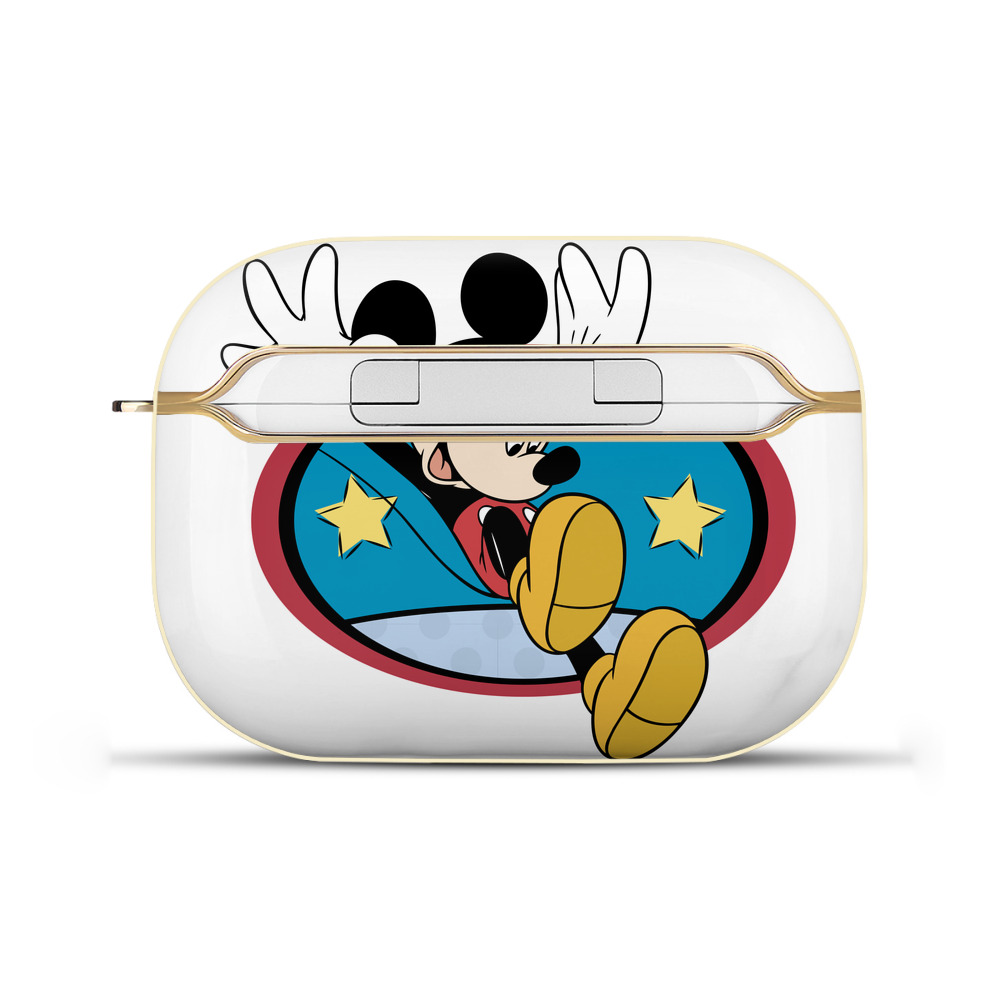 （画像用） ミッキーマウス Mickey Mouse 【AirPods Pro用】ハードシェル保護ケース｜耐衝撃・防指紋・カラビナ付き商品仕様