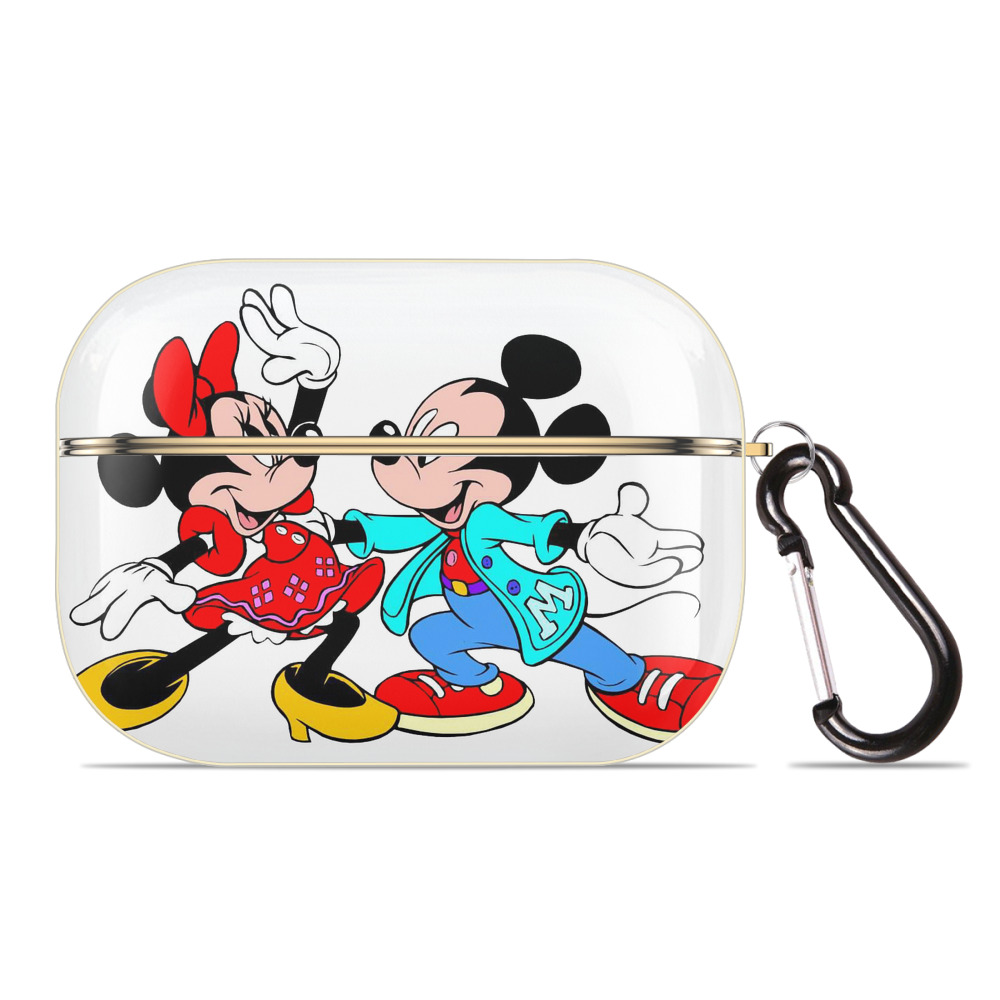 （画像用） ミッキーマウス Mickey Mouse 【AirPods Pro用】ハードシェル保護ケース｜耐衝撃・防指紋・カラビナ付き商品仕様