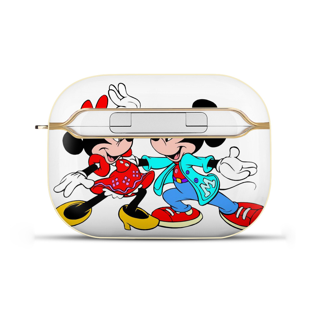 （画像用） ミッキーマウス Mickey Mouse 【AirPods Pro用】ハードシェル保護ケース｜耐衝撃・防指紋・カラビナ付き商品仕様