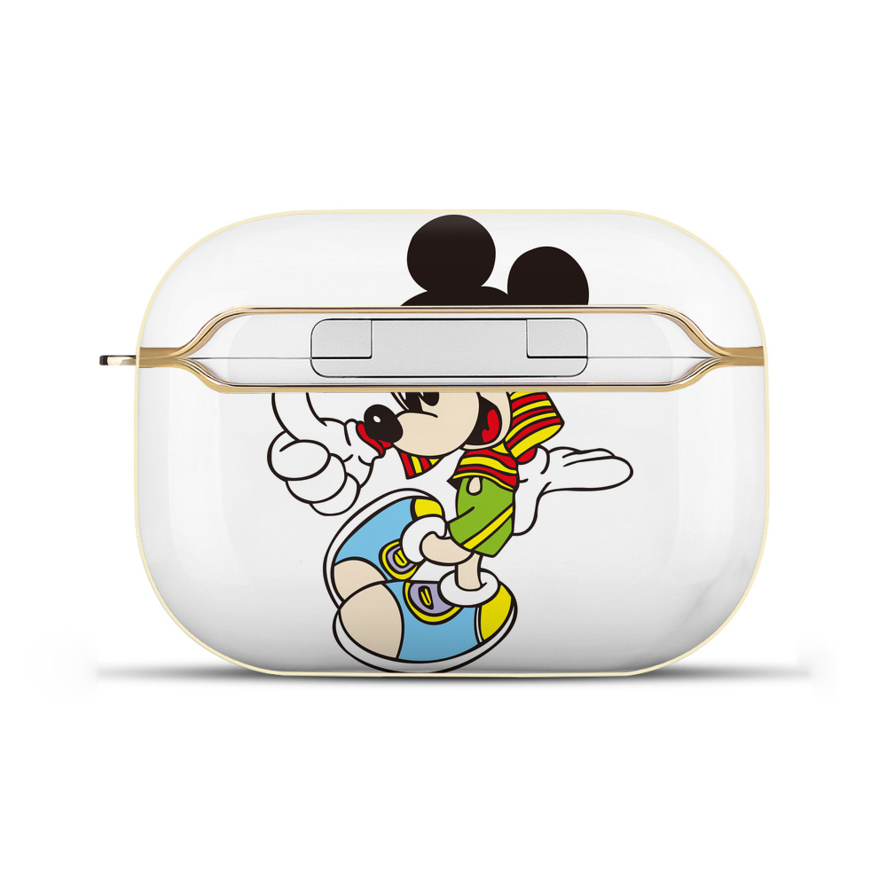（画像用） ミッキーマウス Mickey Mouse 【AirPods Pro用】ハードシェル保護ケース｜耐衝撃・防指紋・カラビナ付き商品仕様