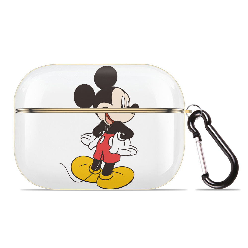 （画像用） ミッキーマウス Mickey Mouse 【AirPods Pro用】ハードシェル保護ケース｜耐衝撃・防指紋・カラビナ付き商品仕様