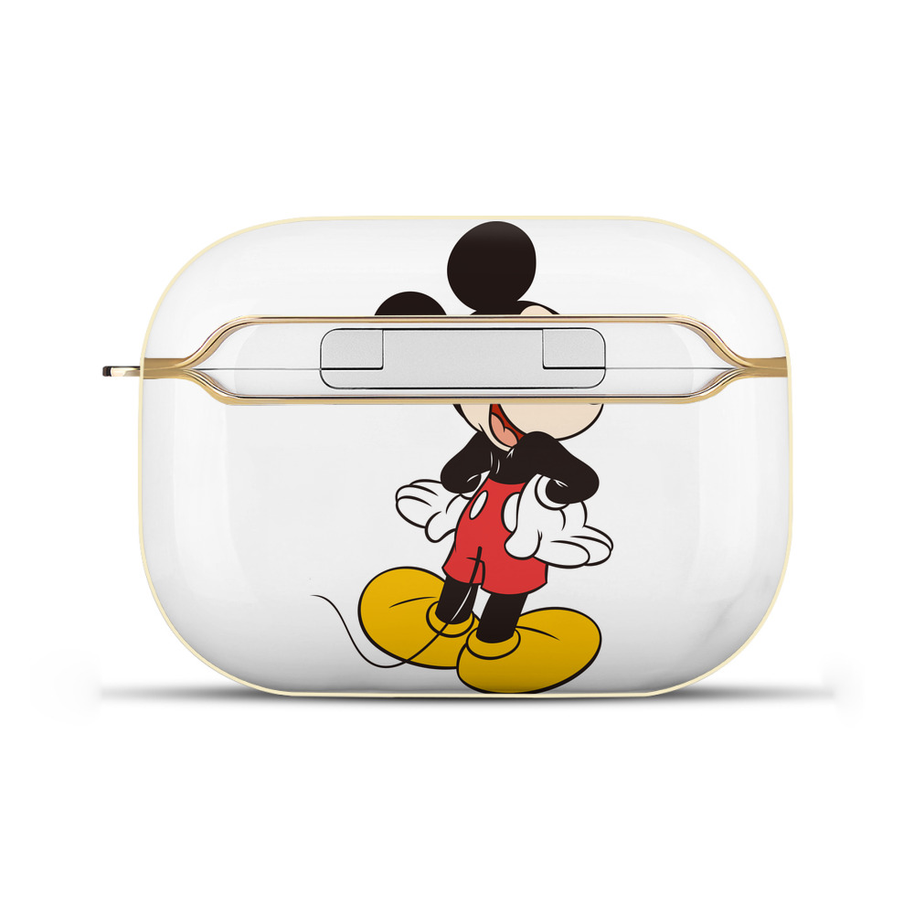 （画像用） ミッキーマウス Mickey Mouse 【AirPods Pro用】ハードシェル保護ケース｜耐衝撃・防指紋・カラビナ付き商品仕様