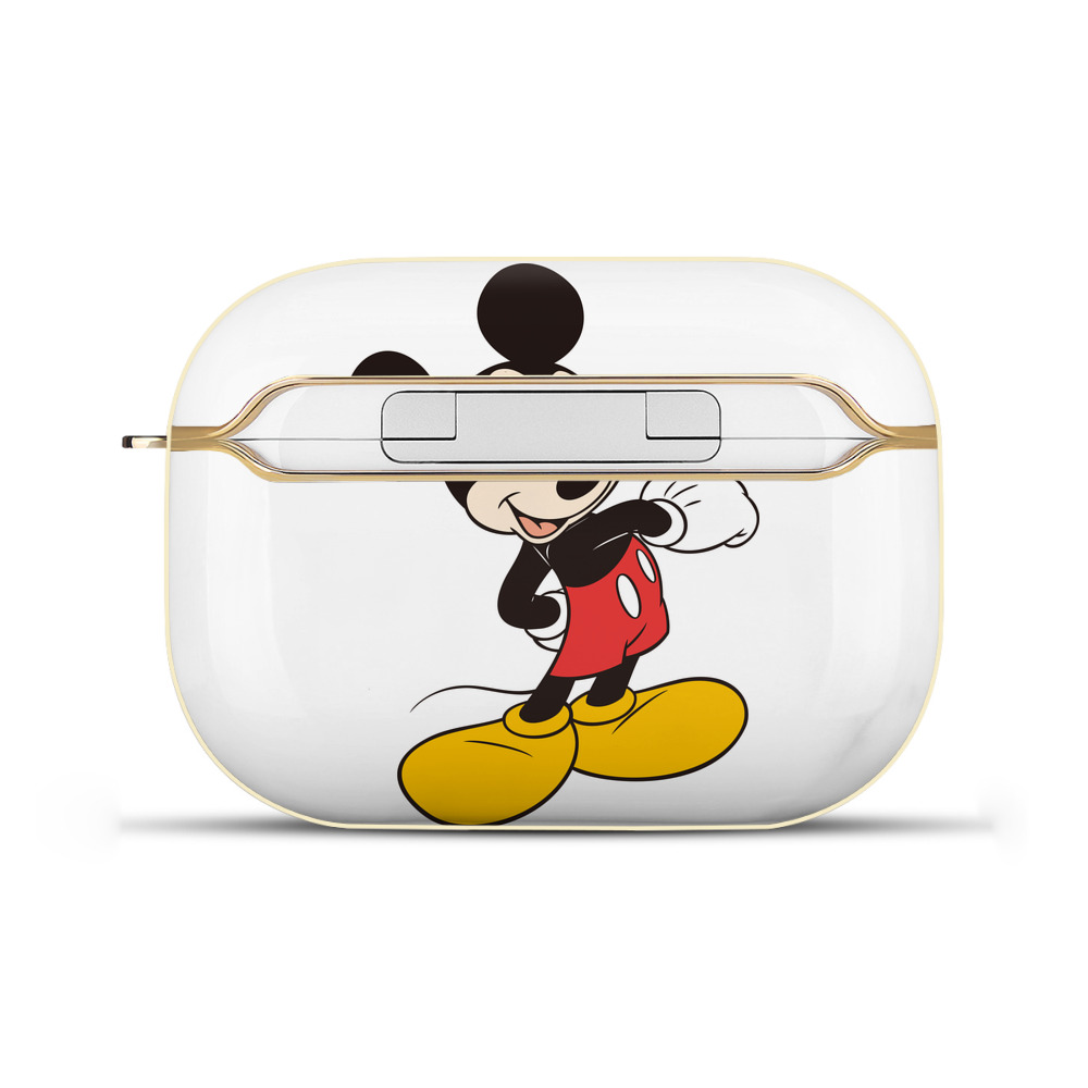 （画像用） ミッキーマウス Mickey Mouse 【AirPods Pro用】ハードシェル保護ケース｜耐衝撃・防指紋・カラビナ付き商品仕様