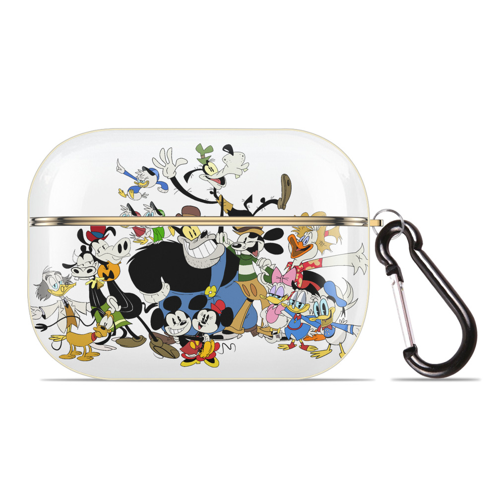 （画像用） ミッキーマウス Mickey Mouse 【AirPods Pro用】ハードシェル保護ケース｜耐衝撃・防指紋・カラビナ付き商品仕様