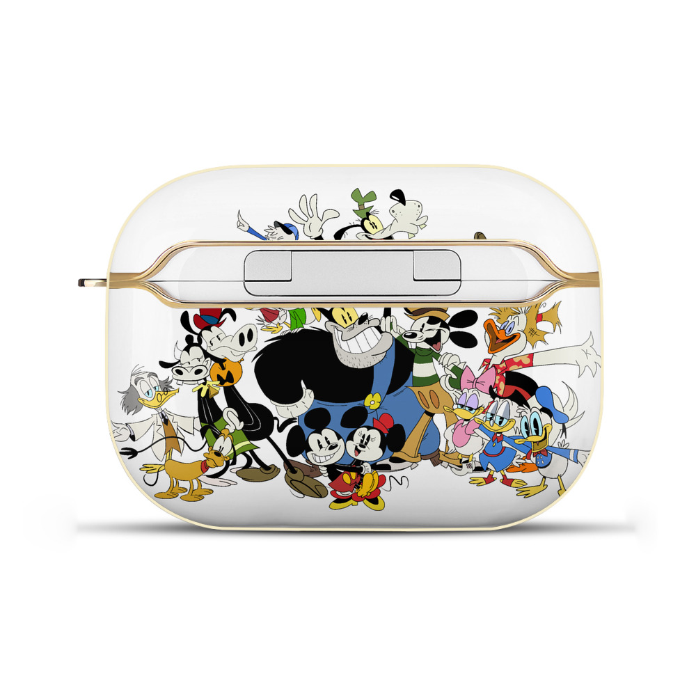 （画像用） ミッキーマウス Mickey Mouse 【AirPods Pro用】ハードシェル保護ケース｜耐衝撃・防指紋・カラビナ付き商品仕様