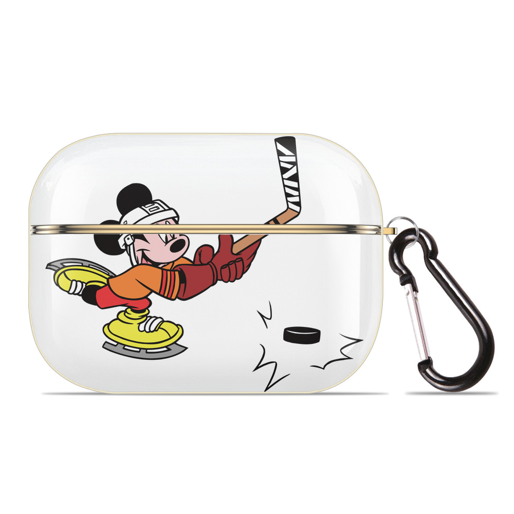 （画像用） ミッキーマウス Mickey Mouse 【AirPods Pro用】ハードシェル保護ケース｜耐衝撃・防指紋・カラビナ付き商品仕様
