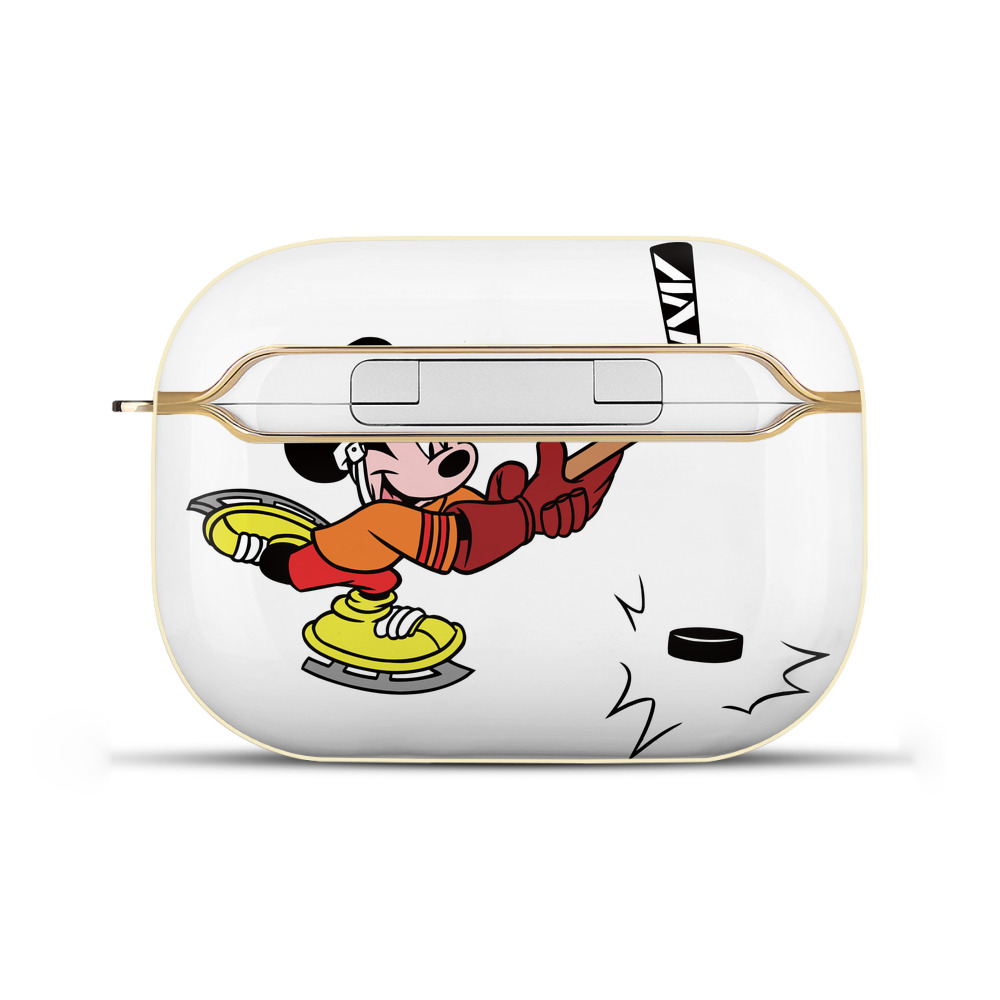 （画像用） ミッキーマウス Mickey Mouse 【AirPods Pro用】ハードシェル保護ケース｜耐衝撃・防指紋・カラビナ付き商品仕様