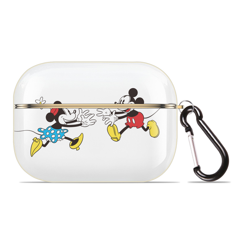 （画像用） ミッキーマウス Mickey Mouse 【AirPods Pro用】ハードシェル保護ケース｜耐衝撃・防指紋・カラビナ付き商品仕様