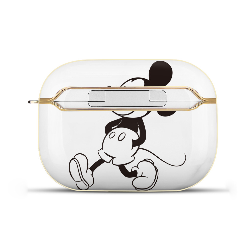 （画像用） ミッキーマウス Mickey Mouse 【AirPods Pro用】ハードシェル保護ケース｜耐衝撃・防指紋・カラビナ付き商品仕様