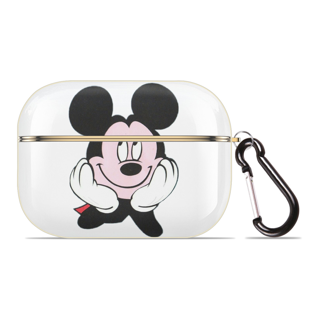 （画像用） ミッキーマウス Mickey Mouse 【AirPods Pro用】ハードシェル保護ケース｜耐衝撃・防指紋・カラビナ付き商品仕様
