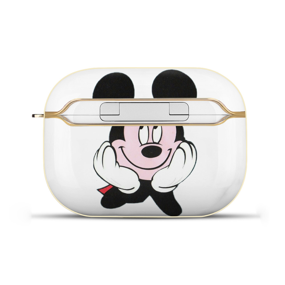 （画像用） ミッキーマウス Mickey Mouse 【AirPods Pro用】ハードシェル保護ケース｜耐衝撃・防指紋・カラビナ付き商品仕様