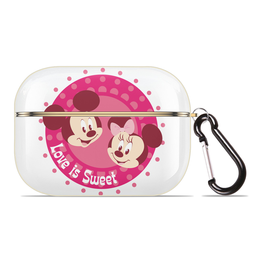 （画像用） ミッキーマウス Mickey Mouse 【AirPods Pro用】ハードシェル保護ケース｜耐衝撃・防指紋・カラビナ付き商品仕様