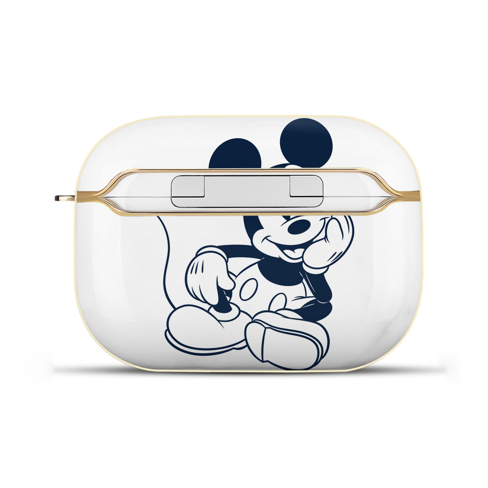 （画像用） ミッキーマウス Mickey Mouse 【AirPods Pro用】ハードシェル保護ケース｜耐衝撃・防指紋・カラビナ付き商品仕様
