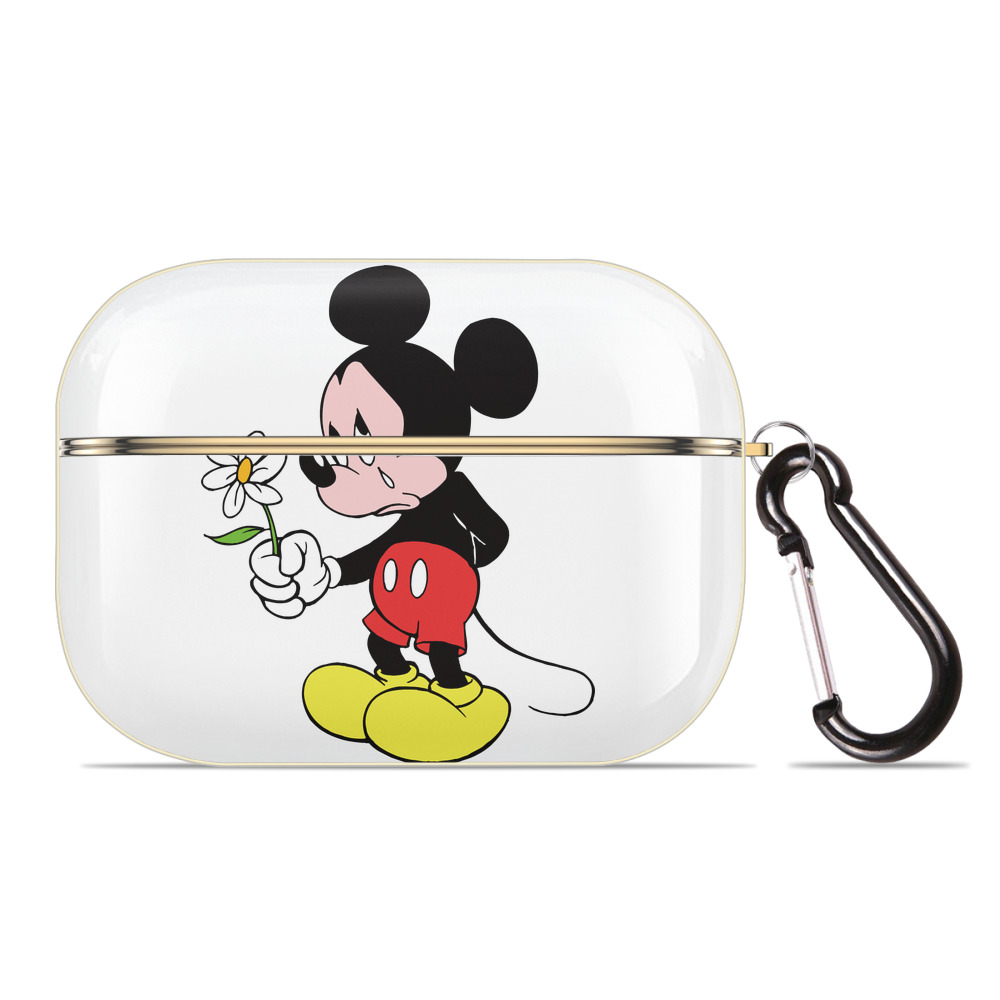 （画像用） ミッキーマウス Mickey Mouse 【AirPods Pro用】ハードシェル保護ケース｜耐衝撃・防指紋・カラビナ付き商品仕様