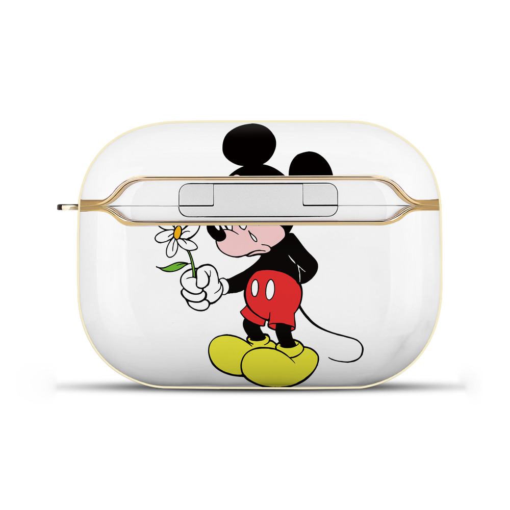 （画像用） ミッキーマウス Mickey Mouse 【AirPods Pro用】ハードシェル保護ケース｜耐衝撃・防指紋・カラビナ付き商品仕様