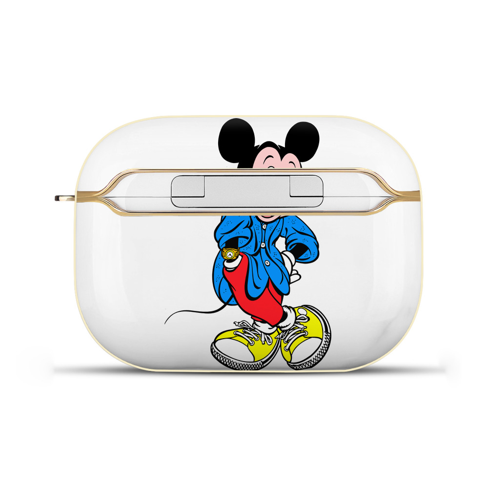 （画像用） ミッキーマウス Mickey Mouse 【AirPods Pro用】ハードシェル保護ケース｜耐衝撃・防指紋・カラビナ付き商品仕様