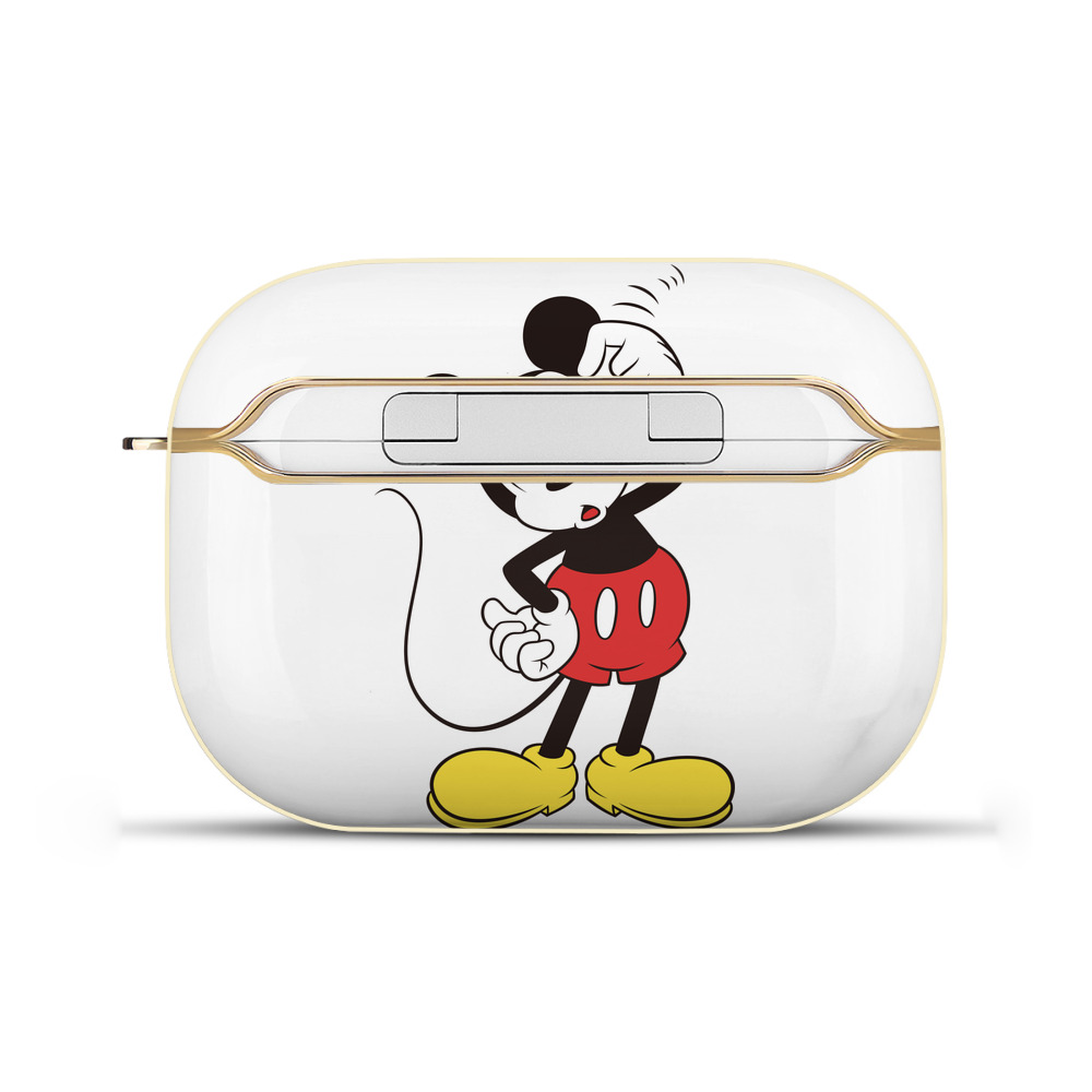 （画像用） ミッキーマウス Mickey Mouse 【AirPods Pro用】ハードシェル保護ケース｜耐衝撃・防指紋・カラビナ付き商品仕様