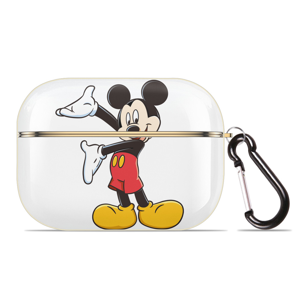 （画像用） ミッキーマウス Mickey Mouse 【AirPods Pro用】ハードシェル保護ケース｜耐衝撃・防指紋・カラビナ付き商品仕様