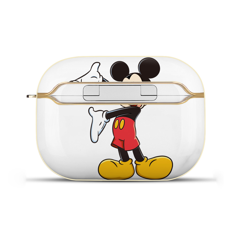 （画像用） ミッキーマウス Mickey Mouse 【AirPods Pro用】ハードシェル保護ケース｜耐衝撃・防指紋・カラビナ付き商品仕様