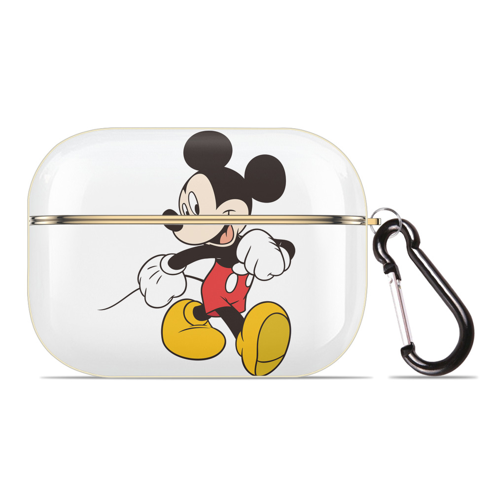 （画像用） ミッキーマウス Mickey Mouse 【AirPods Pro用】ハードシェル保護ケース｜耐衝撃・防指紋・カラビナ付き商品仕様