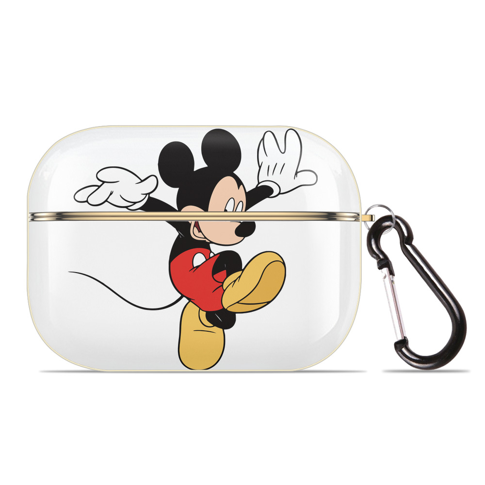 （画像用） ミッキーマウス Mickey Mouse 【AirPods Pro用】ハードシェル保護ケース｜耐衝撃・防指紋・カラビナ付き商品仕様