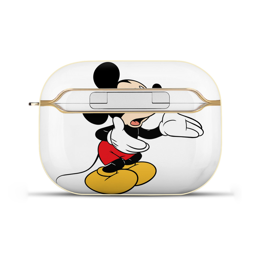 （画像用） ミッキーマウス Mickey Mouse 【AirPods Pro用】ハードシェル保護ケース｜耐衝撃・防指紋・カラビナ付き商品仕様