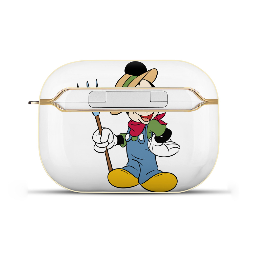 （画像用） ミッキーマウス Mickey Mouse 【AirPods Pro用】ハードシェル保護ケース｜耐衝撃・防指紋・カラビナ付き商品仕様