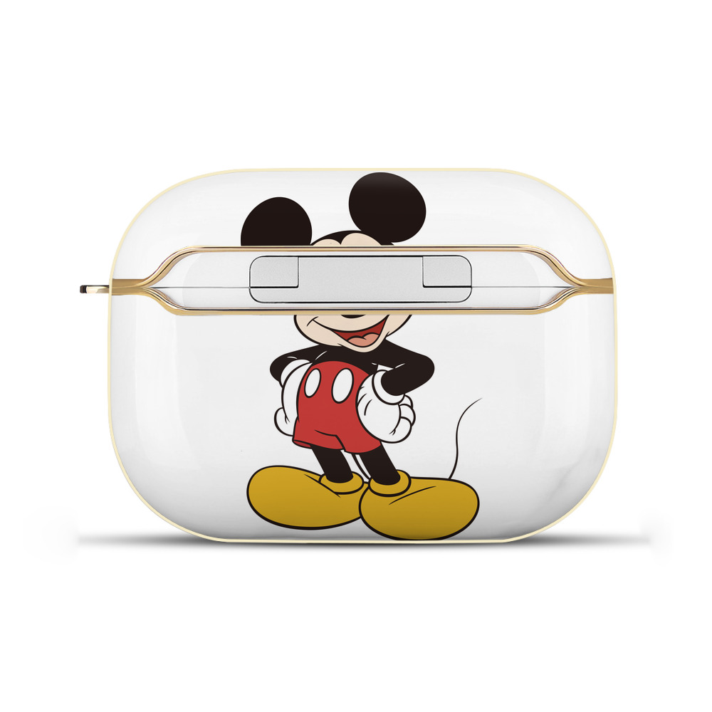 （画像用） ミッキーマウス Mickey Mouse 【AirPods Pro用】ハードシェル保護ケース｜耐衝撃・防指紋・カラビナ付き商品仕様