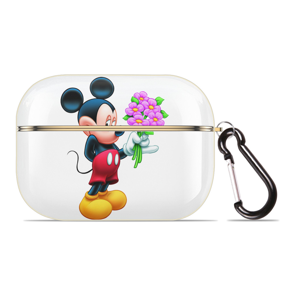 （画像用） ミッキーマウス Mickey Mouse 【AirPods Pro用】ハードシェル保護ケース｜耐衝撃・防指紋・カラビナ付き商品仕様