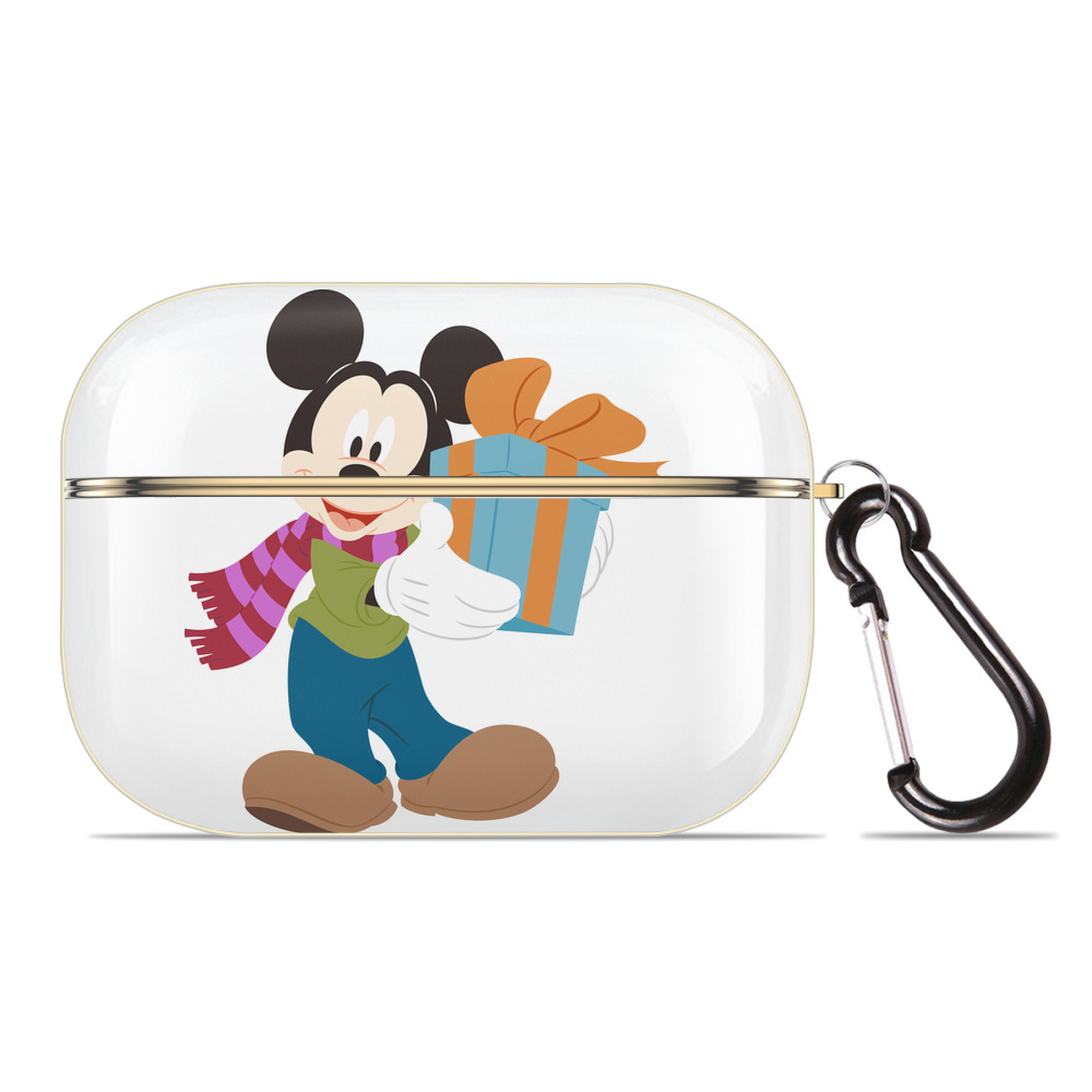（画像用） ミッキーマウス Mickey Mouse 【AirPods Pro用】ハードシェル保護ケース｜耐衝撃・防指紋・カラビナ付き商品仕様