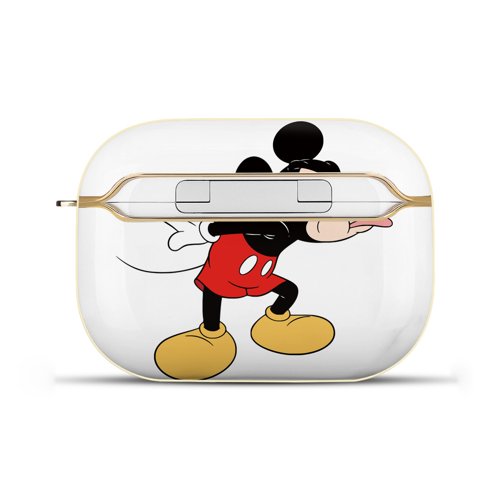 ミッキーマウス Mickey Mouse 【AirPods Pro用】ハードシェル保護ケース｜耐衝撃・防指紋・カラビナ付き商品仕様