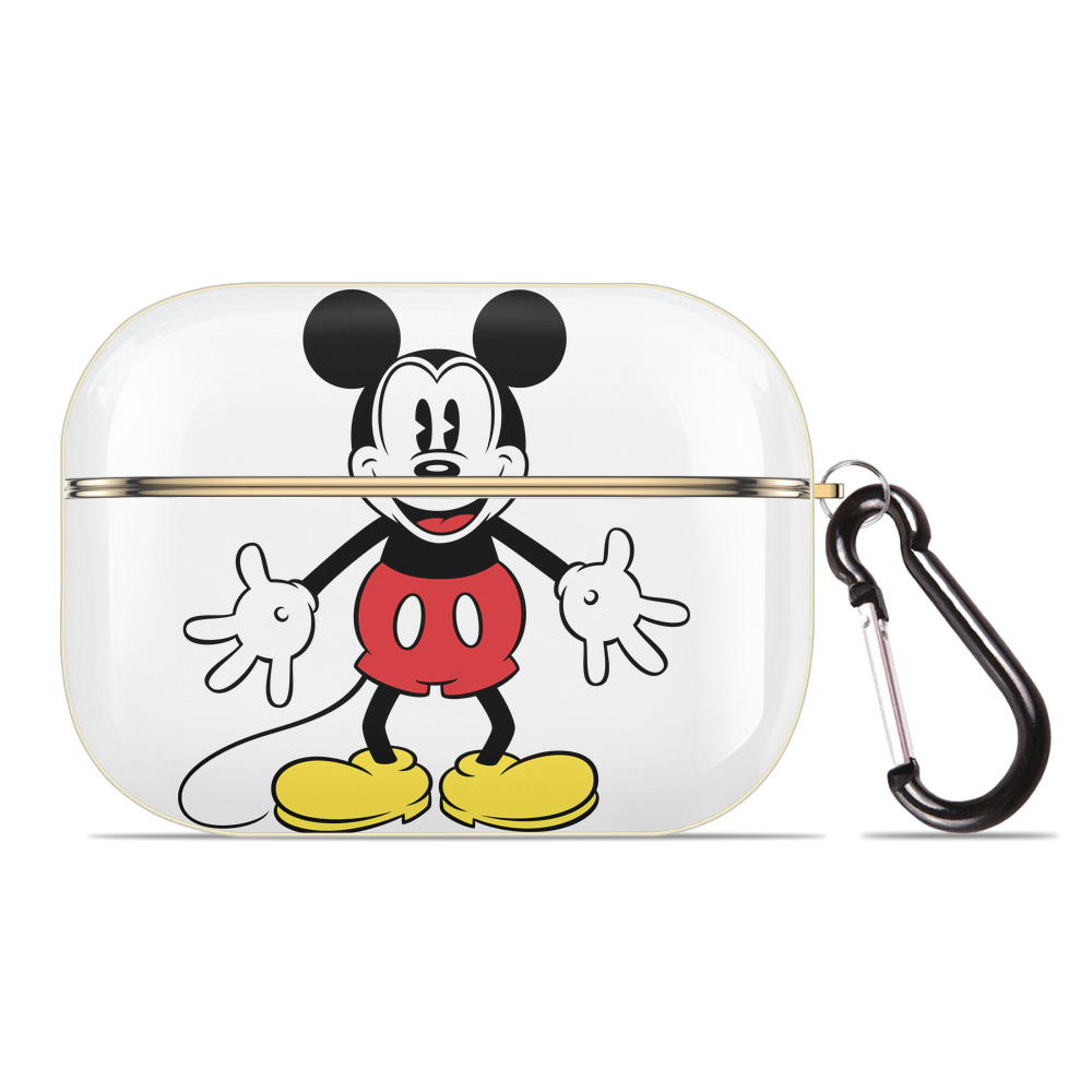 （画像用） ミッキーマウス Mickey Mouse 【AirPods Pro用】ハードシェル保護ケース｜耐衝撃・防指紋・カラビナ付き商品仕様