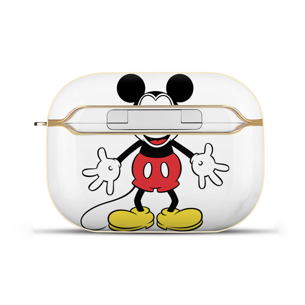 （画像用） ミッキーマウス Mickey Mouse 【AirPods Pro用】ハードシェル保護ケース｜耐衝撃・防指紋・カラビナ付き商品仕様