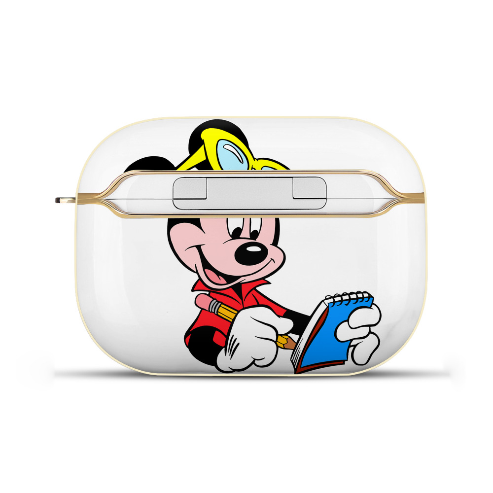（画像用） ミッキーマウス Mickey Mouse 【AirPods Pro用】ハードシェル保護ケース｜耐衝撃・防指紋・カラビナ付き商品仕様