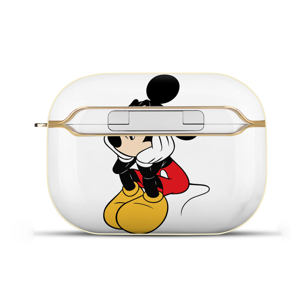 （画像用） ミッキーマウス Mickey Mouse 【AirPods Pro用】ハードシェル保護ケース｜耐衝撃・防指紋・カラビナ付き商品仕様