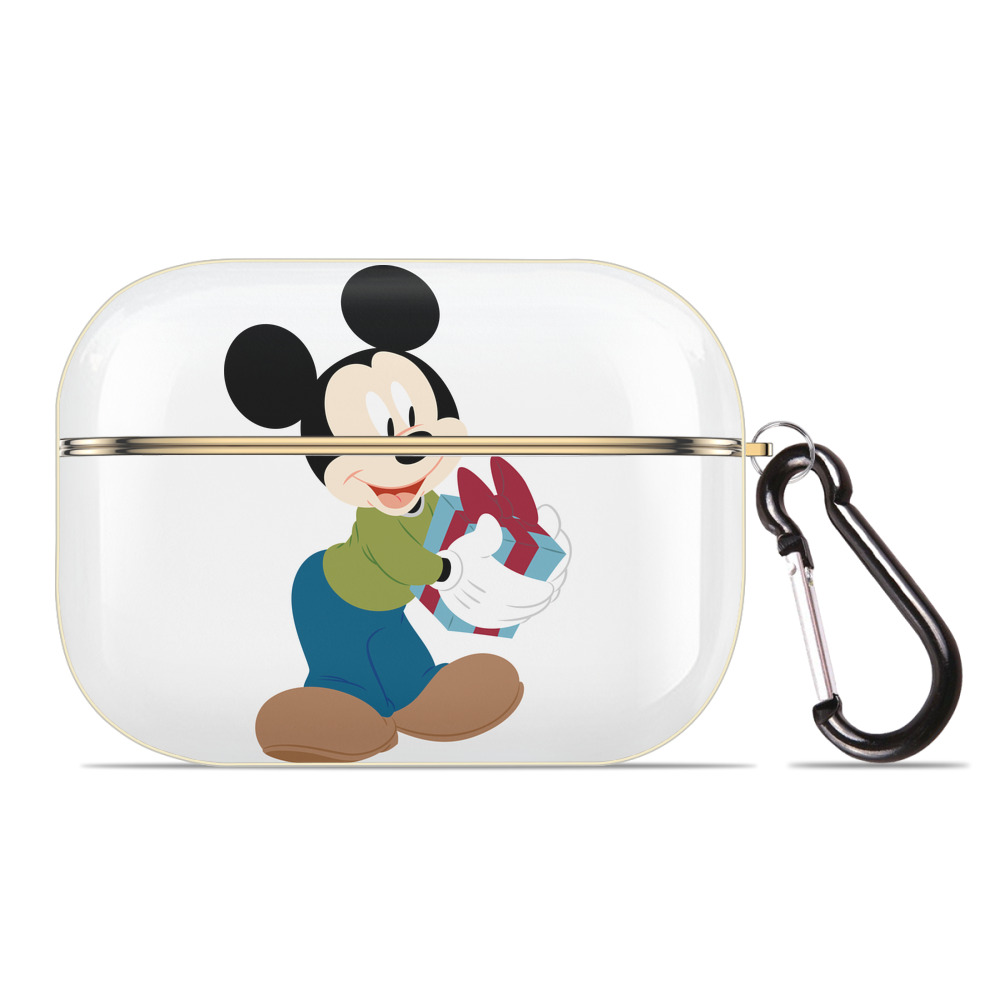（画像用） ミッキーマウス Mickey Mouse 【AirPods Pro用】ハードシェル保護ケース｜耐衝撃・防指紋・カラビナ付き商品仕様