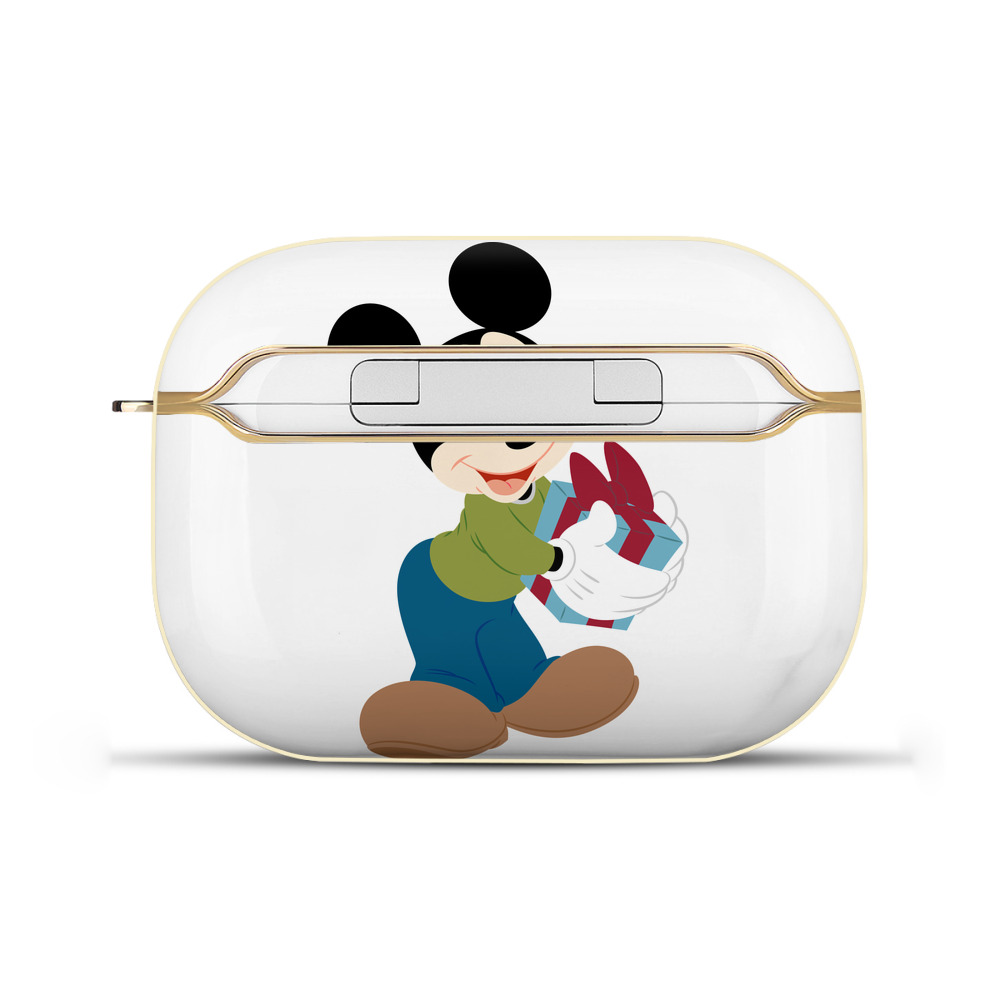 （画像用） ミッキーマウス Mickey Mouse 【AirPods Pro用】ハードシェル保護ケース｜耐衝撃・防指紋・カラビナ付き商品仕様