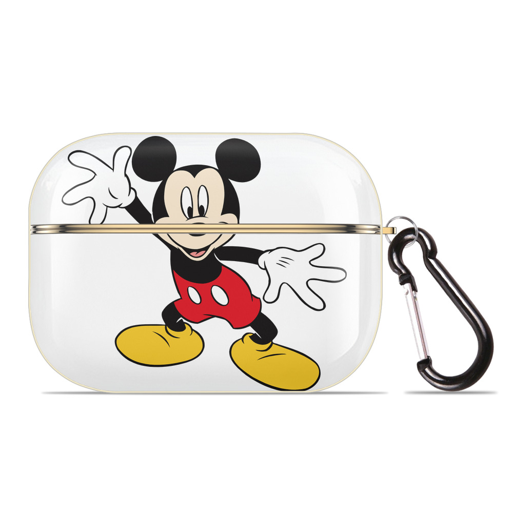 （画像用） ミッキーマウス Mickey Mouse 【AirPods Pro用】ハードシェル保護ケース｜耐衝撃・防指紋・カラビナ付き商品仕様