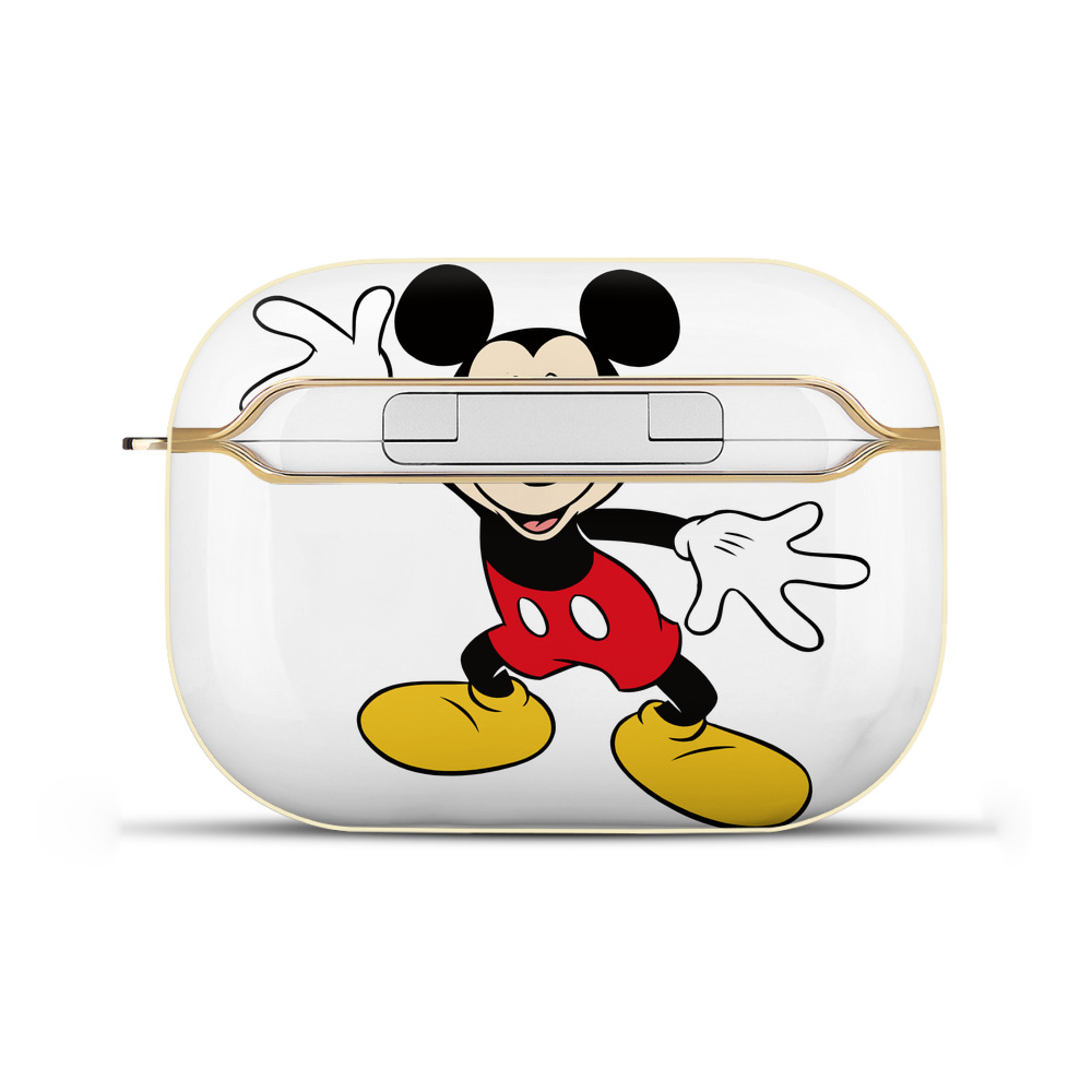 （画像用） ミッキーマウス Mickey Mouse 【AirPods Pro用】ハードシェル保護ケース｜耐衝撃・防指紋・カラビナ付き商品仕様