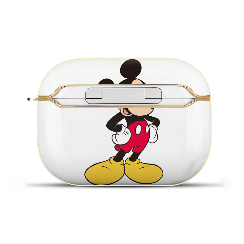 （画像用） ミッキーマウス Mickey Mouse 【AirPods Pro用】ハードシェル保護ケース｜耐衝撃・防指紋・カラビナ付き商品仕様