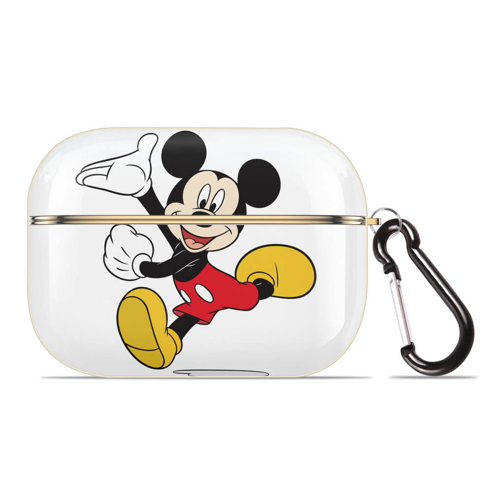 （画像用） ミッキーマウス Mickey Mouse 【AirPods Pro用】ハードシェル保護ケース｜耐衝撃・防指紋・カラビナ付き商品仕様