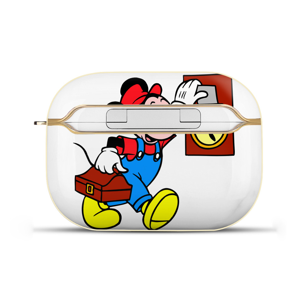 （画像用） ミッキーマウス Mickey Mouse 【AirPods Pro用】ハードシェル保護ケース｜耐衝撃・防指紋・カラビナ付き商品仕様