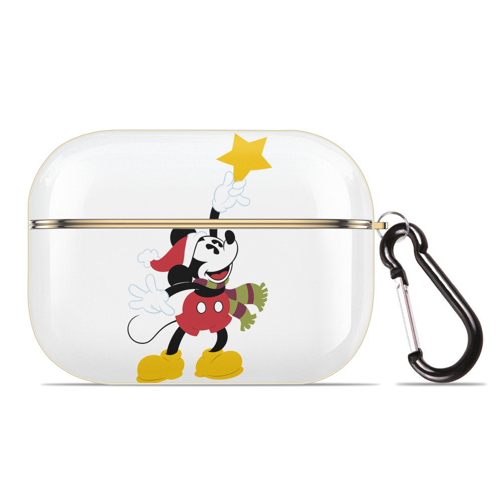 （画像用） ミッキーマウス Mickey Mouse 【AirPods Pro用】ハードシェル保護ケース｜耐衝撃・防指紋・カラビナ付き商品仕様