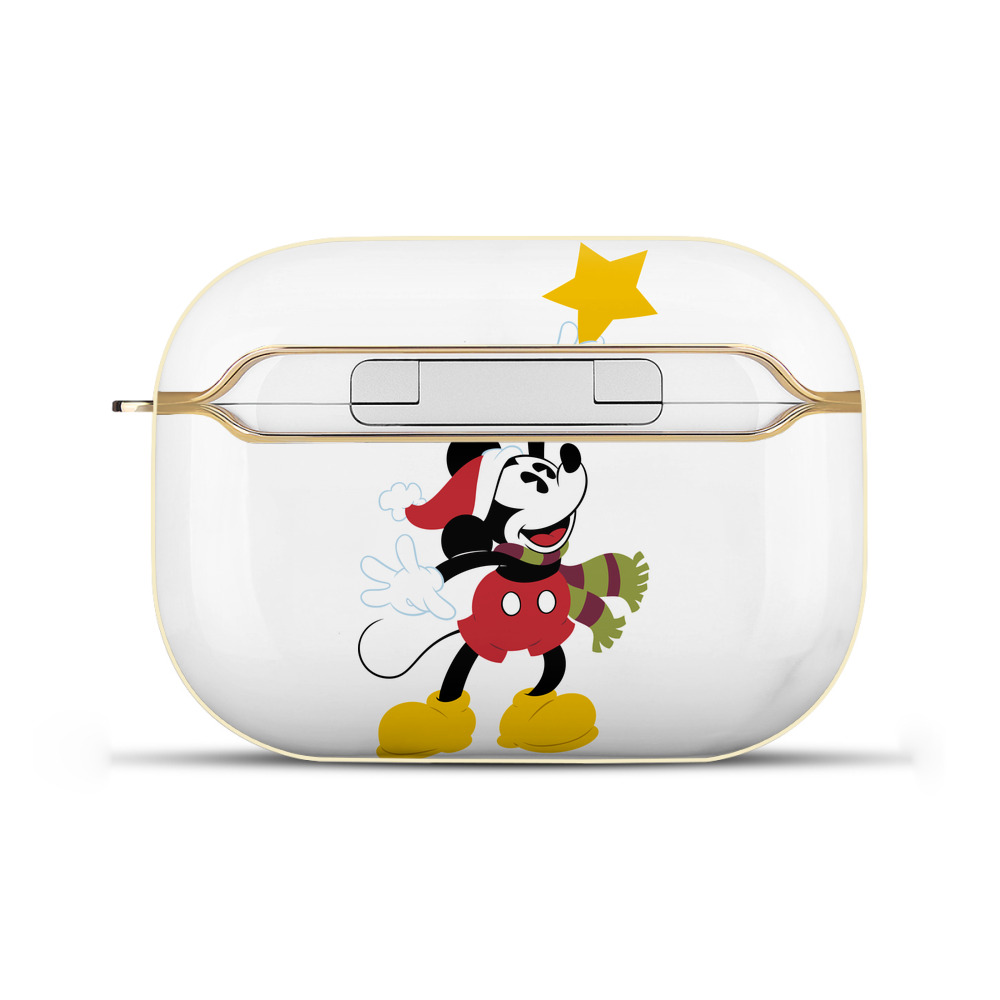 （画像用） ミッキーマウス Mickey Mouse 【AirPods Pro用】ハードシェル保護ケース｜耐衝撃・防指紋・カラビナ付き商品仕様