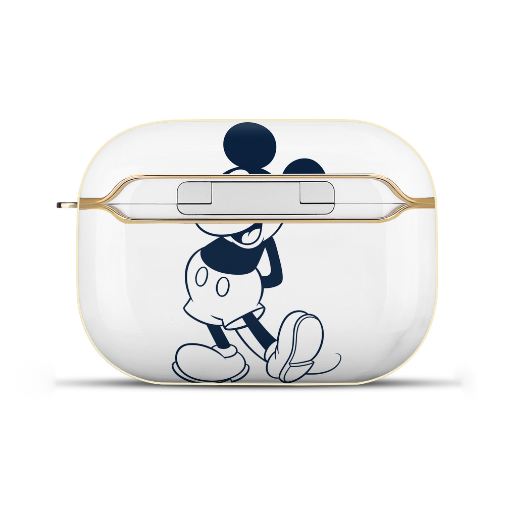 （画像用） ミッキーマウス Mickey Mouse 【AirPods Pro用】ハードシェル保護ケース｜耐衝撃・防指紋・カラビナ付き商品仕様