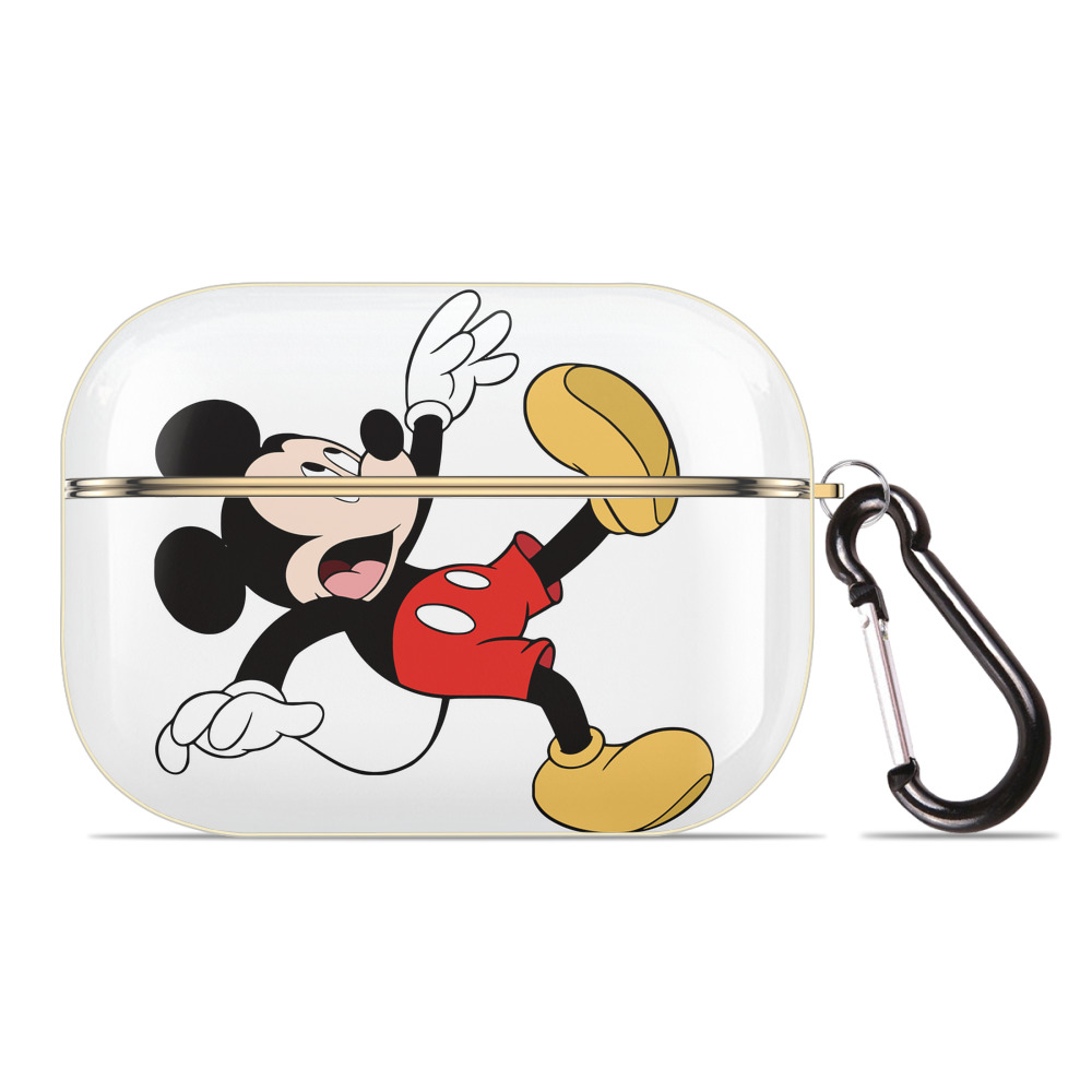 （画像用） ミッキーマウス Mickey Mouse 【AirPods Pro用】ハードシェル保護ケース｜耐衝撃・防指紋・カラビナ付き商品仕様